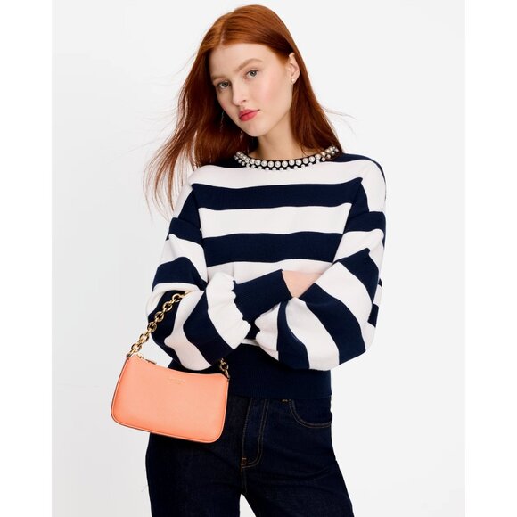 New Kate Spade Jolie Small Convertible Pebble Leather Crossbody Melon Ball - Picture 6 of 6